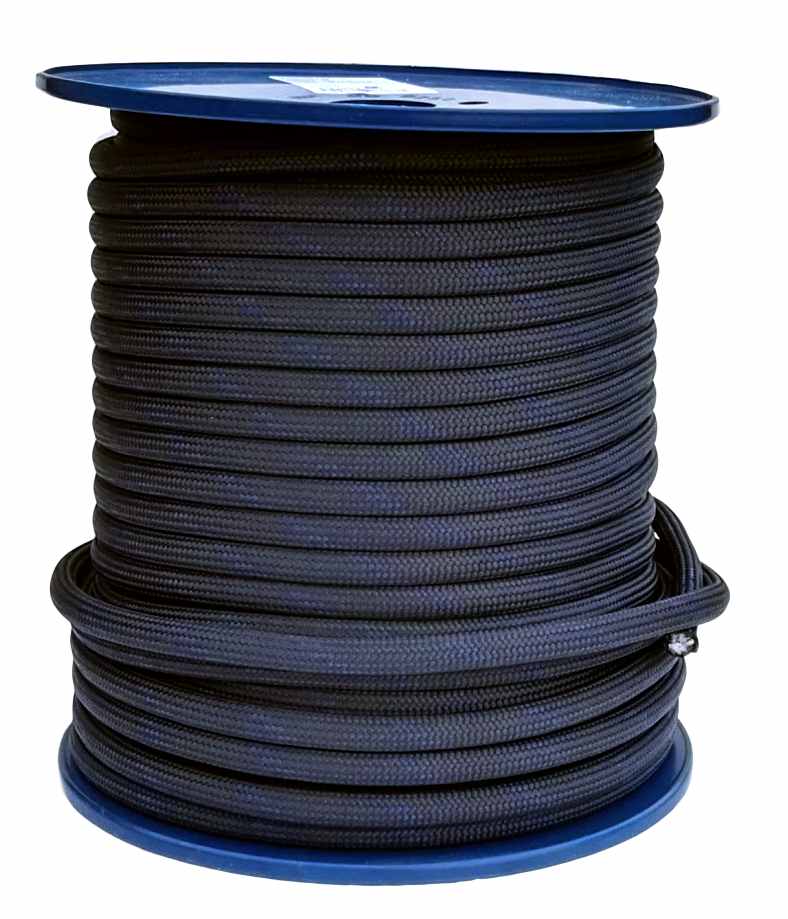 Bungee rope - black - 10 mm - per metre